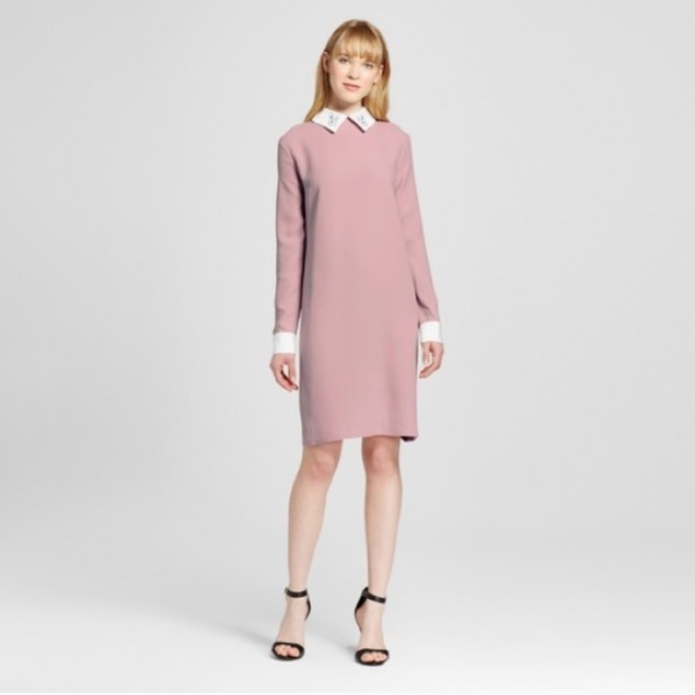 Victoria Beckham Pink Collar Dress